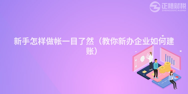 新手怎样做帐一目了然（教你新办企业如何建账）