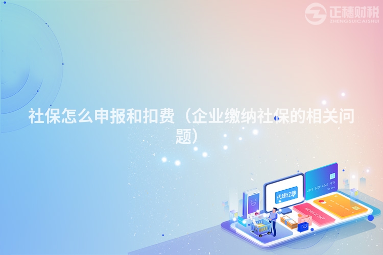 社保怎么申报和扣费（企业缴纳社保的相关问题）