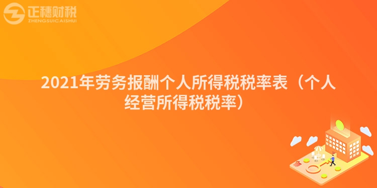 2023年劳务报酬个人所得税税率表（个人经营所得税税率）